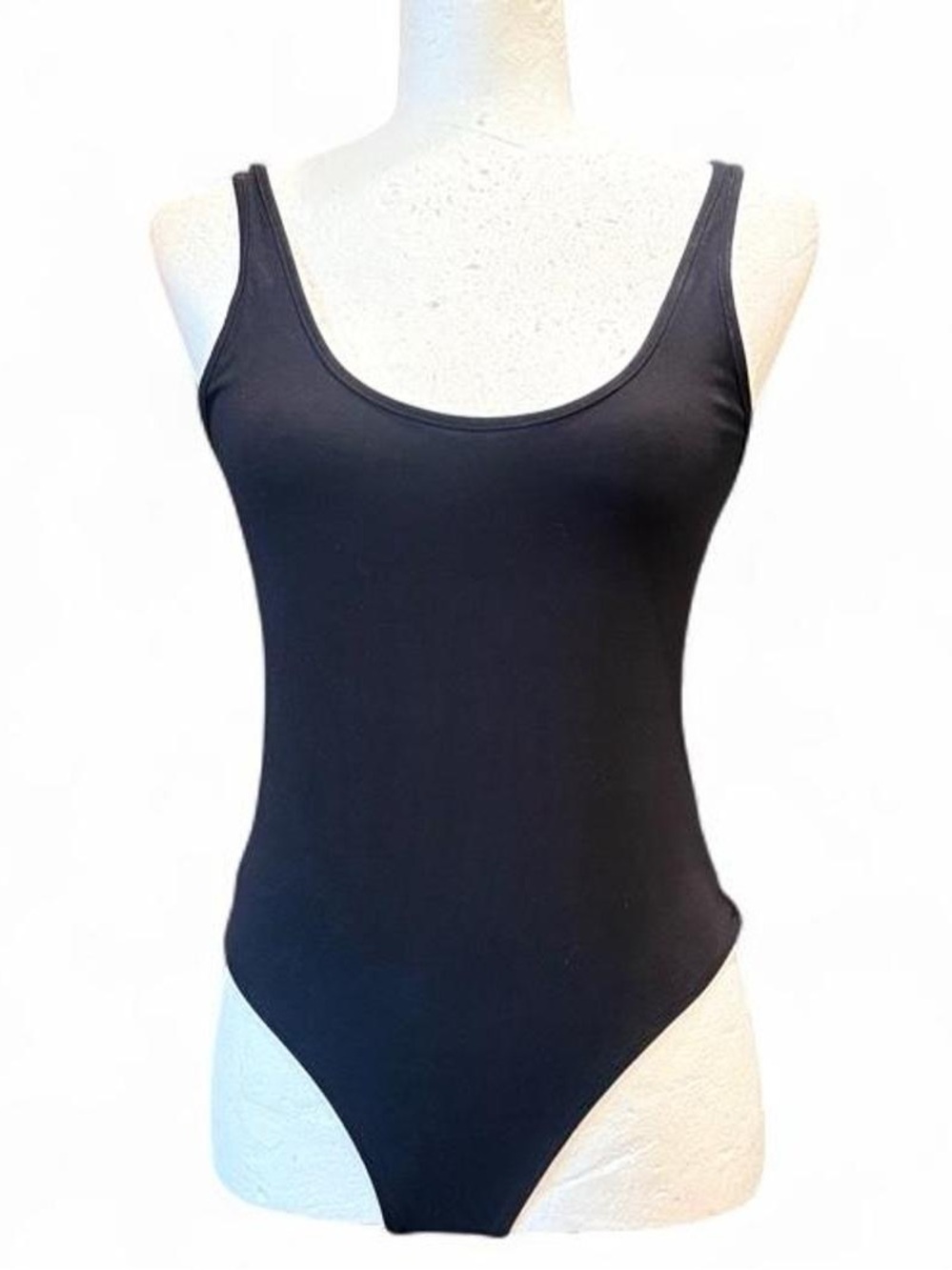 Classic Black Scoop-Back Bodysuit by BP.